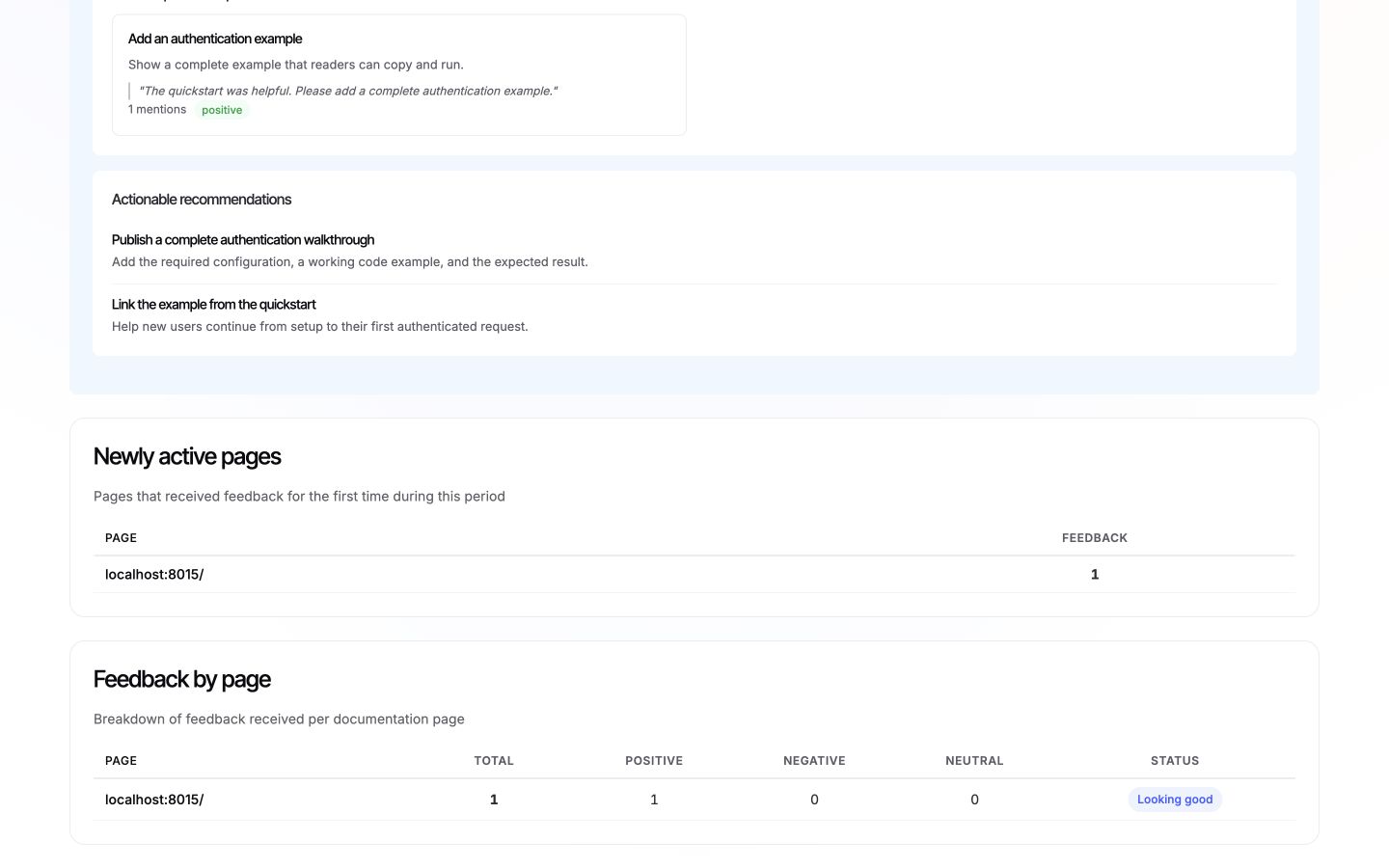 AI report actionable recommendations