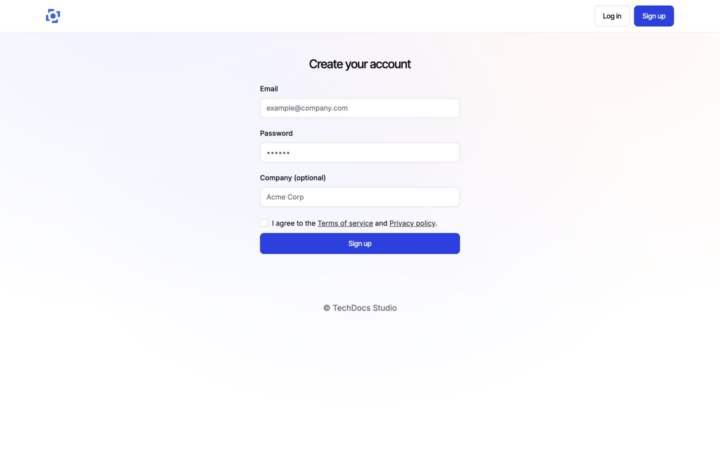 Create a PushFeedback account