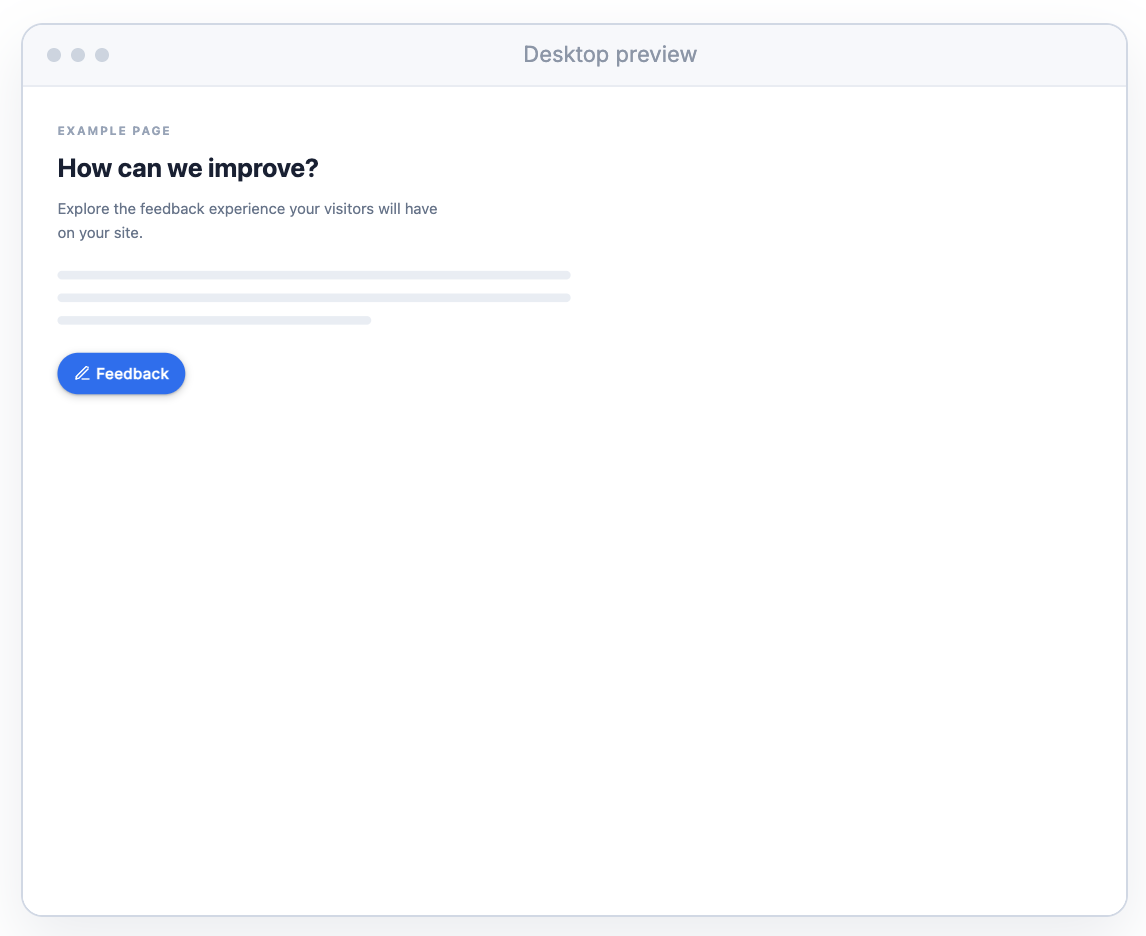 Example page with inline button