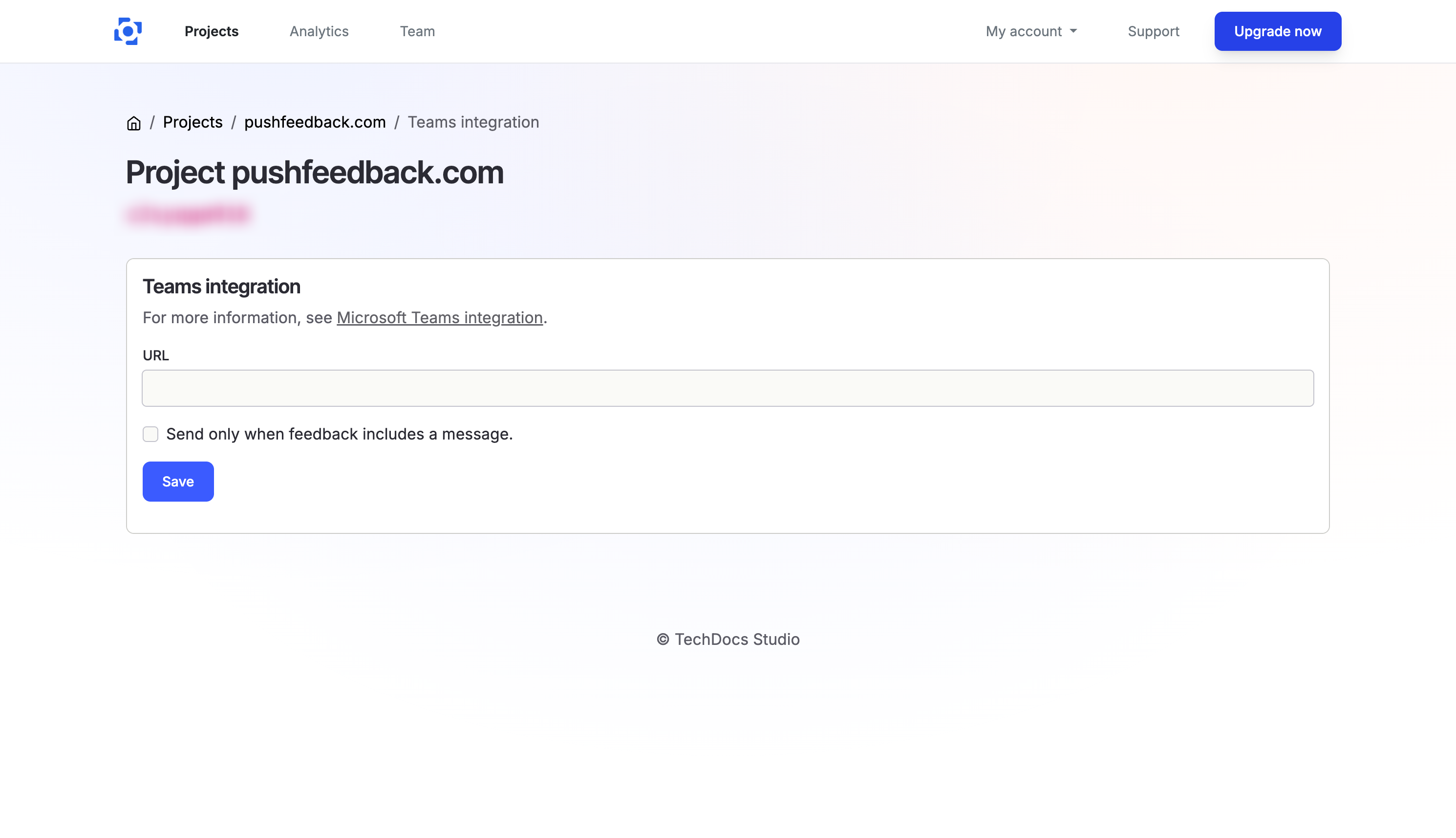 Teams integration
